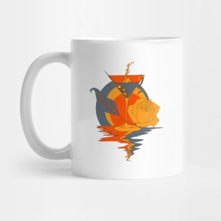 Orangrey Martini and Rose Mug